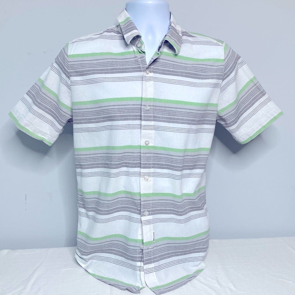 Volcom Casual Slim Fit Camp Shirt Men’s S